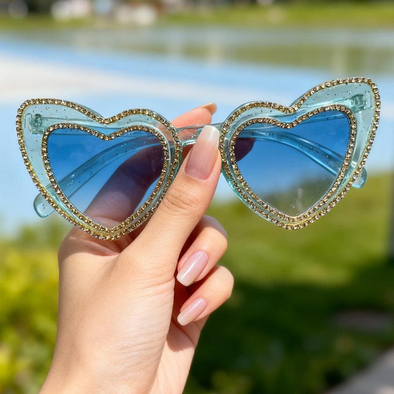Glamouröse Herzrahmen-Sonnenbrille Brehn