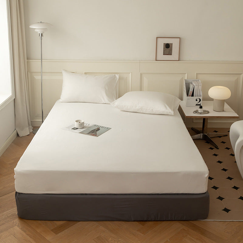 Extra­tiefes Jersey-Spannbettlaken mit Premium-Baumwollmix und Rundumgummi