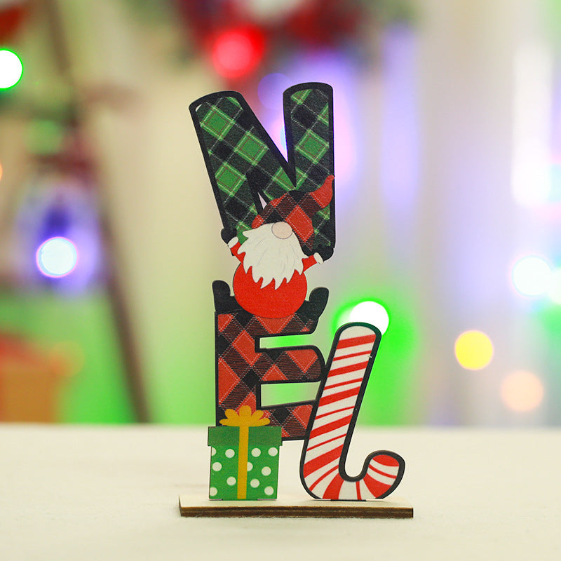Festliche Holzdekoration mit Weihnachtsmotiv Brehn