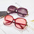 Damen große cat-eye Sonnenbrille mit dekorativen Akzenten Brehn