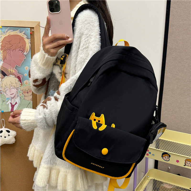 Verspielter Rucksack mit Katzenmotiv und Vielseitigen Fächern Brehn