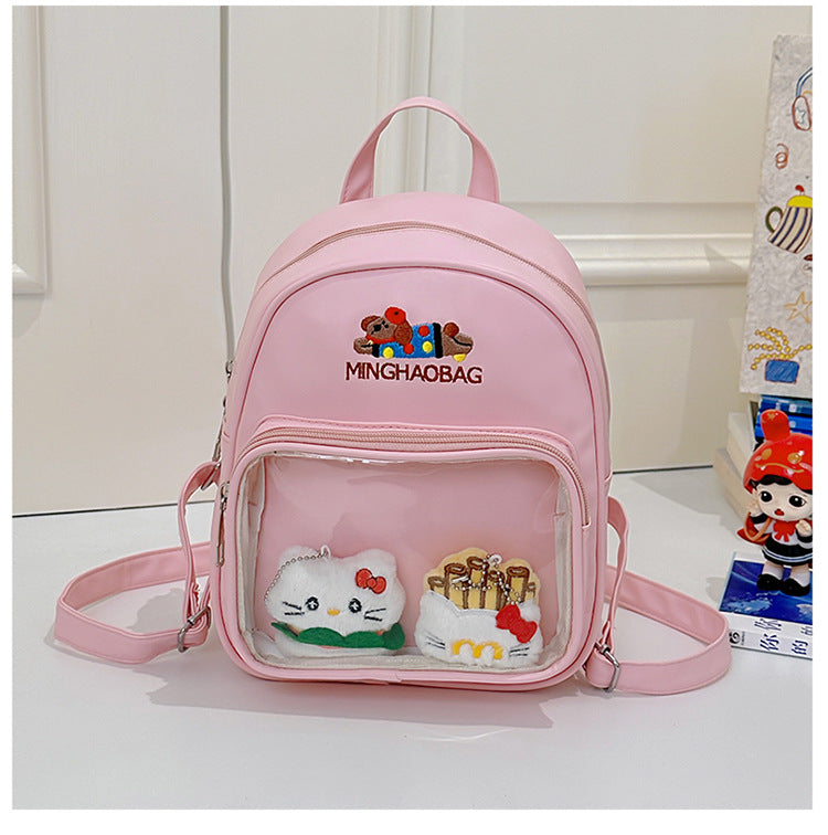 Süßer Plüsch-Charakter Mini-Schulrucksack
