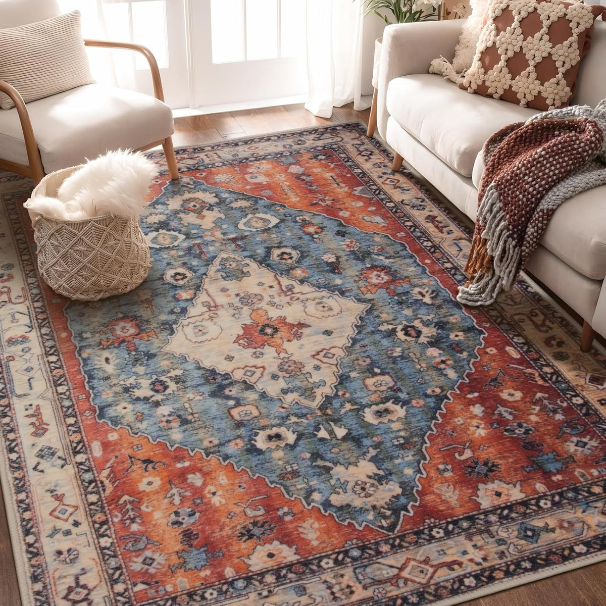 Elegante Vintage-inspirierte Teppich