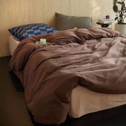 Luxus Baumwoll-Satin Bettbezug Set