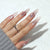 Premium Stiletto Press-On Nägel mit elegantem gefrostetem Design Brehn