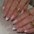 Floral Verziertes Press-On Nagelset Brehn