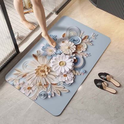 Elegante florale Design-Komfortmatte