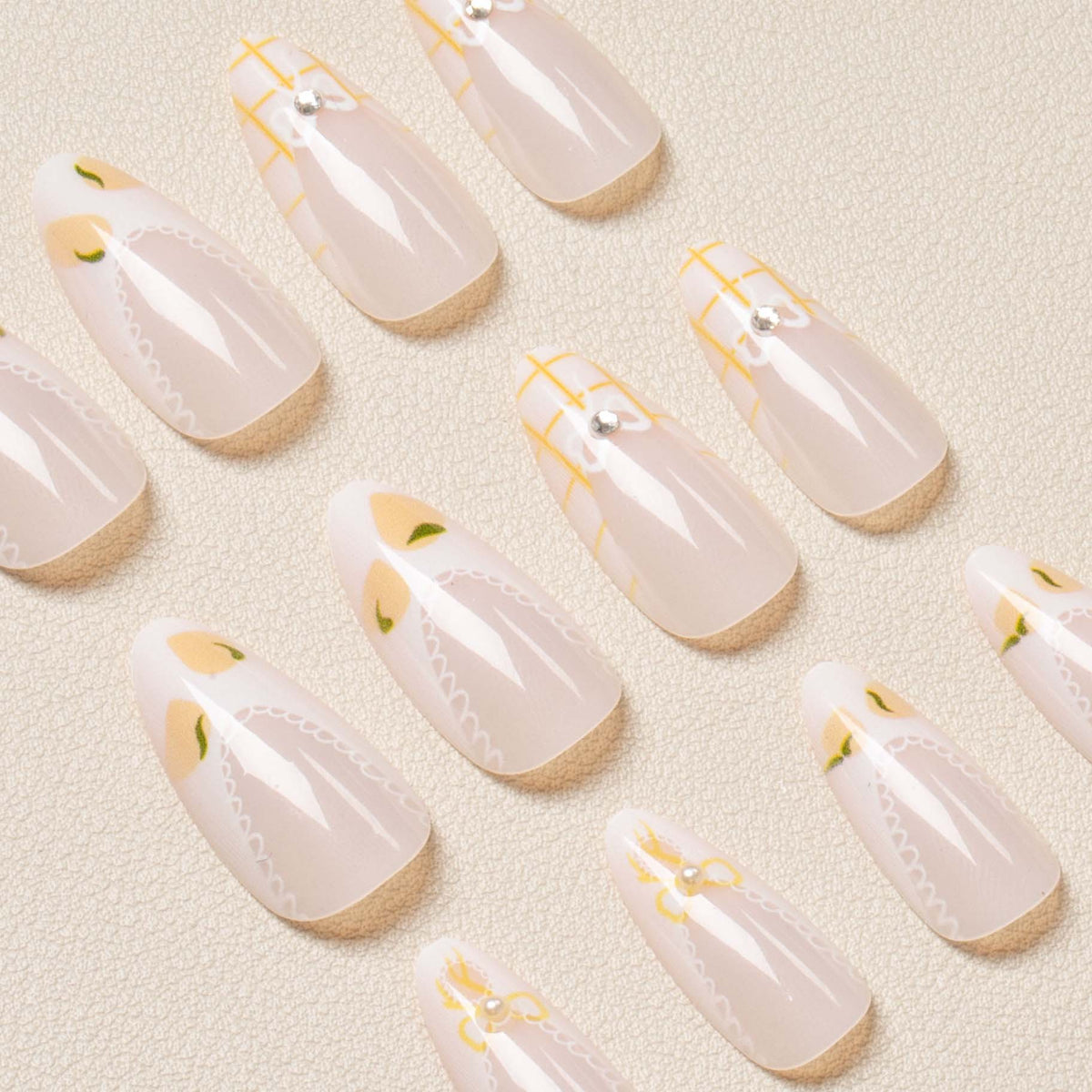 Elegantes Press-On Nagelkunstset