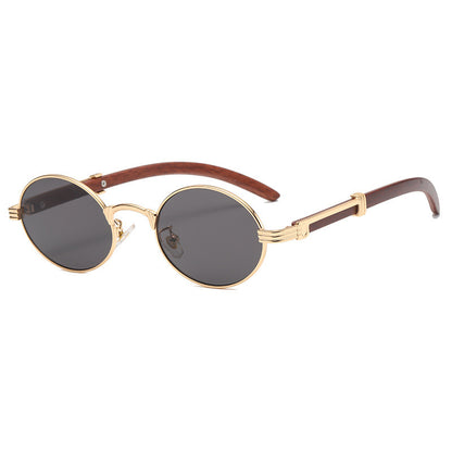 Elegante Runde Sonnenbrille mit Hochwertigem Metallrahmen Brehn