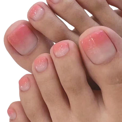 Ombre Glitzer Pediküre