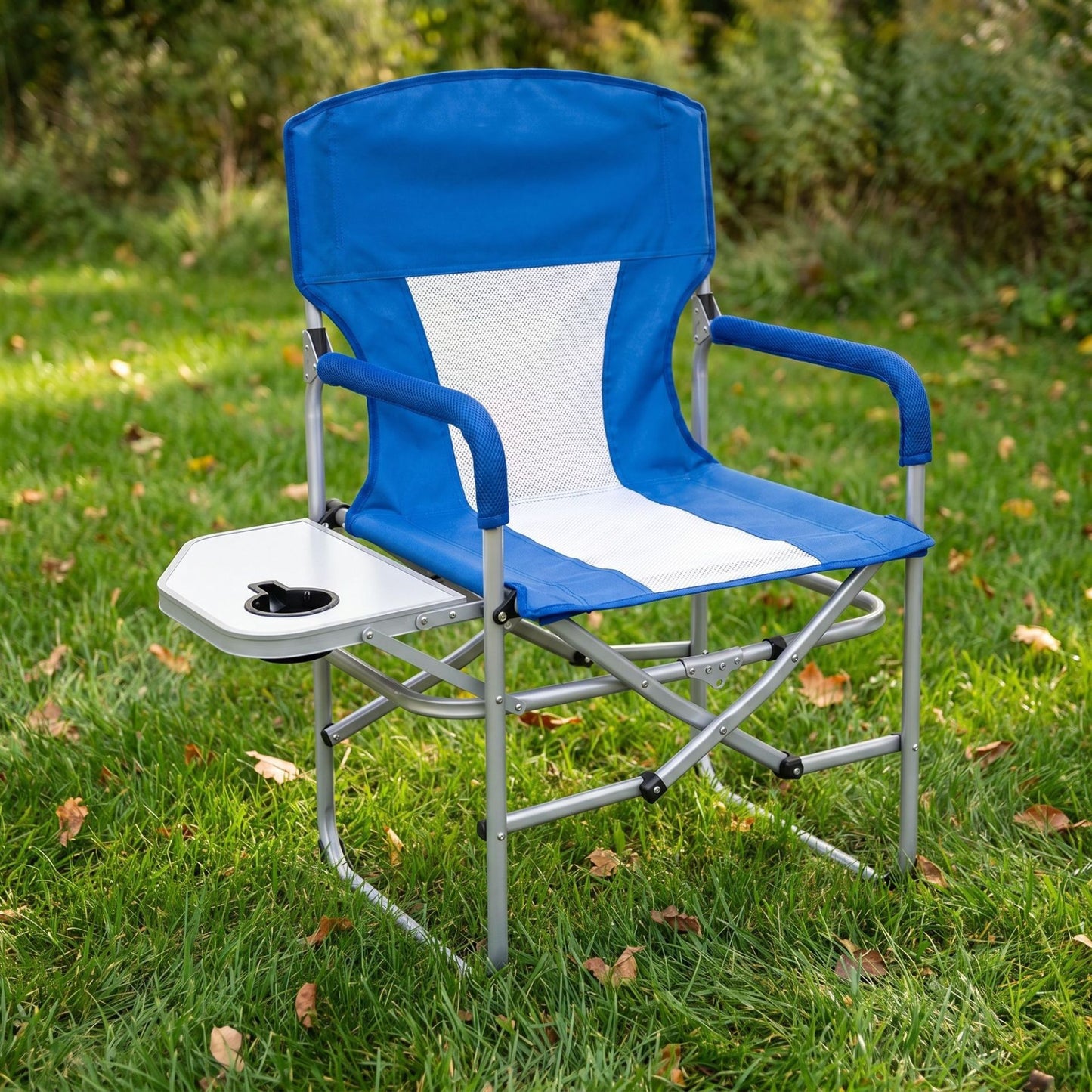 Faltbarer Campingstuhl Mit Seitlichem Tisch Brehn
