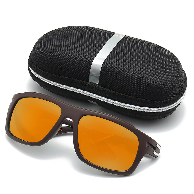 Herren Sportliche Sonnenbrille mit polarisierten Gläsern und stoßfestem Rahmen Brehn