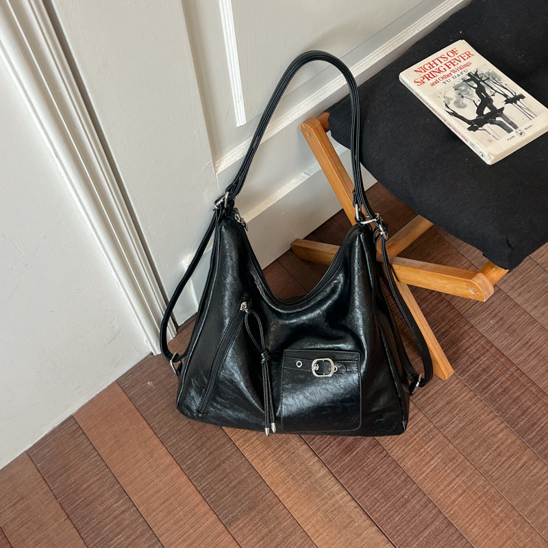 Vintage-inspirierte weiche Leder Hobo-Tasche