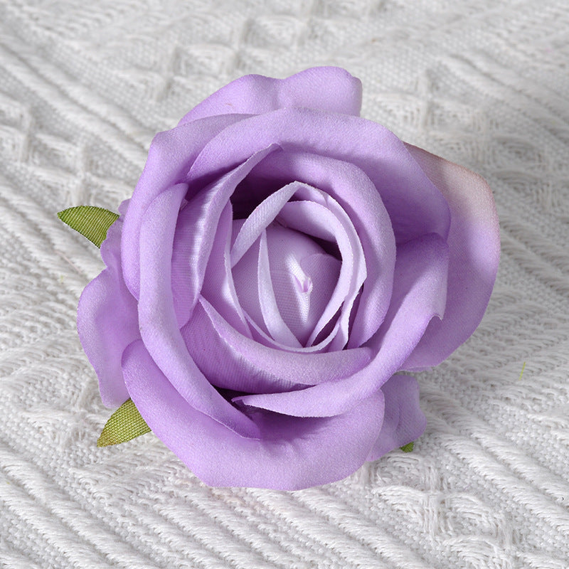 Dekorativer Samt Rose Pins Brosche