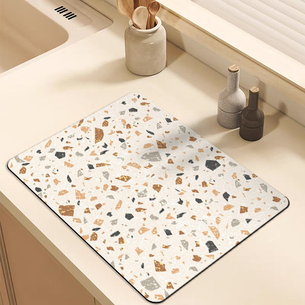 Künstlerische Terrazzo-Muster Küchenmatte Brehn