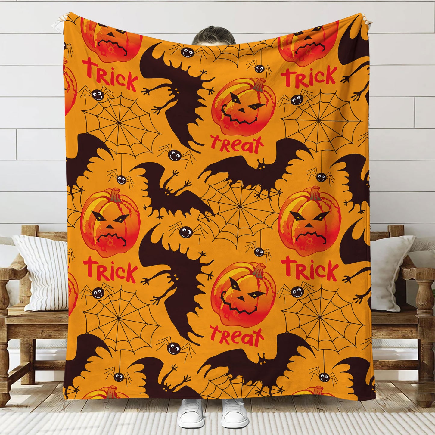 Fun-Themen Halloween Plüsch-Wurfdecke