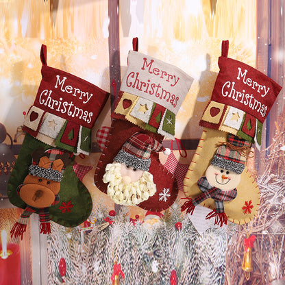 Niedlicher Weihnachtsstrumpf mit Rentier-Motiv Brehn