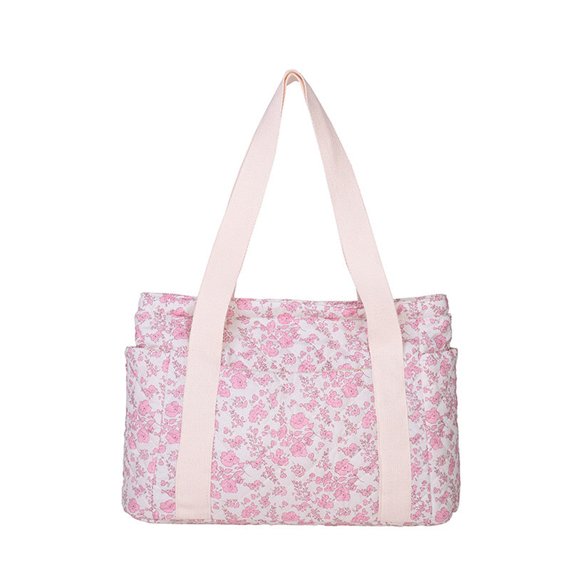 Stylische Blumendruck-Wochenend-Tasche