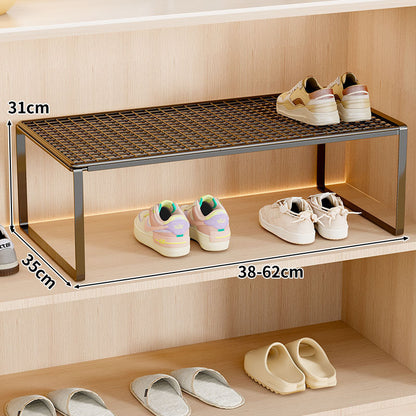 Verstellbarer erweiterbarer Metal Schuhregal-Organizer
