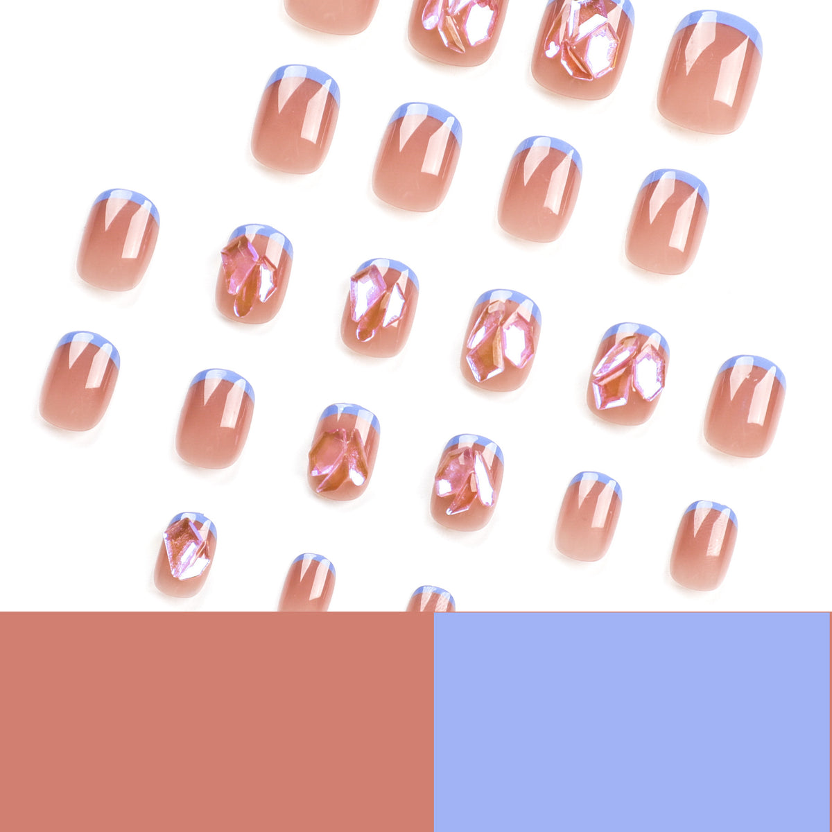 Nagelkunst mit Glitzer- und 3D-Design Brehn