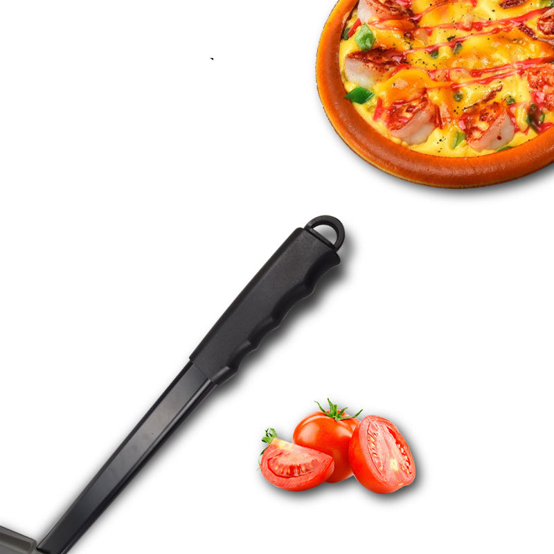 Perforierte leichte Aluminiumpizzaschaufel mit klappbarem Griff und rutschfester Grifffläche Brehn