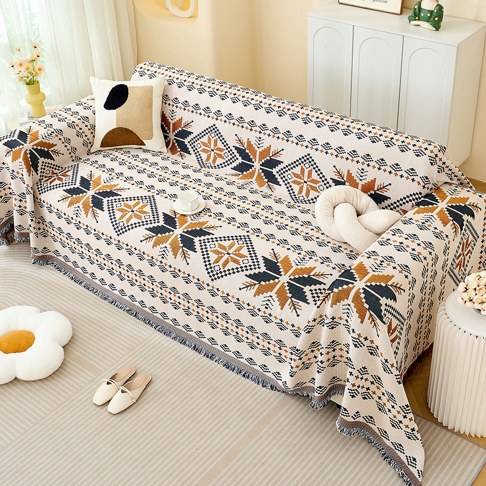 Bohemian gemusterte Sofa-Wurfdecke