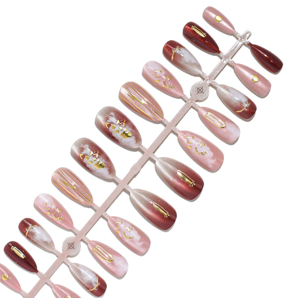 Elegantes Press-On Nagelkunst-Set Brehn
