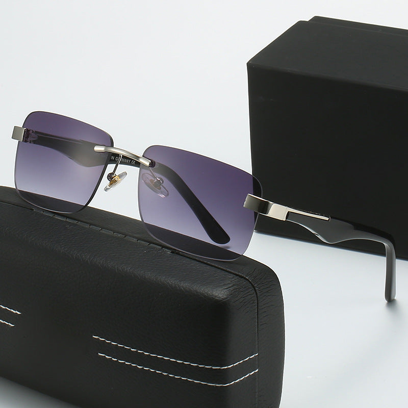 Damen modische Halbrahmenbrille mit elegantem Metall- und Kunststoffmix Brehn