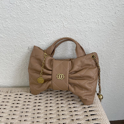 Gepolsterte Handtasche mit Schleifenakzent