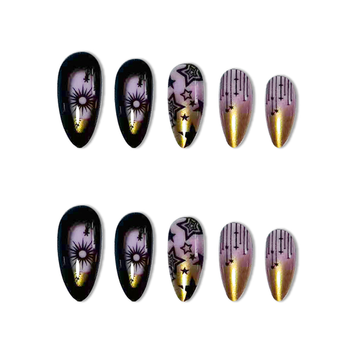 Dekorative Stiletto Nail Art Extensions Brehn