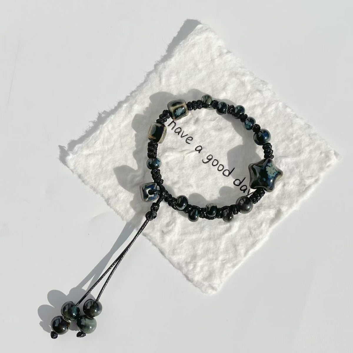 Verstellbares Stern- und Perlen-Charm-Armband Brehn