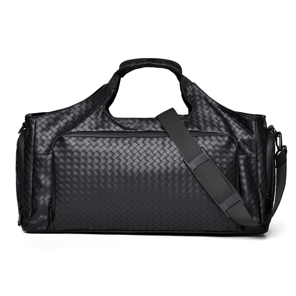 Gewebte Leder Reise-Duffel-Tasche Brehn