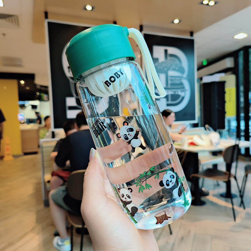 Damen Verspielte Trinkflasche mit fröhlichem Panda-Motiv Brehn