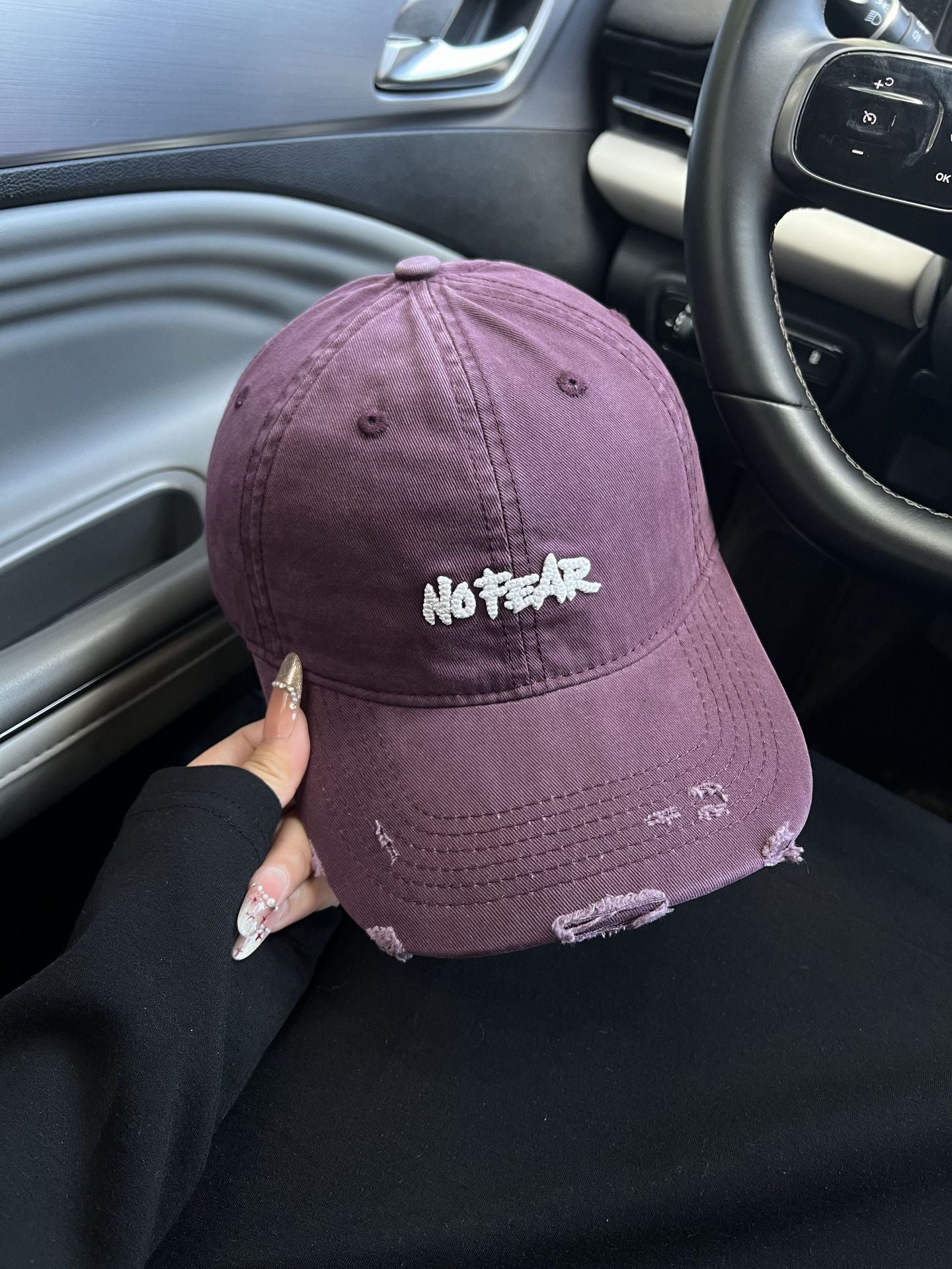 Vintage-inspirierte Baseballkappe mit Used-Look