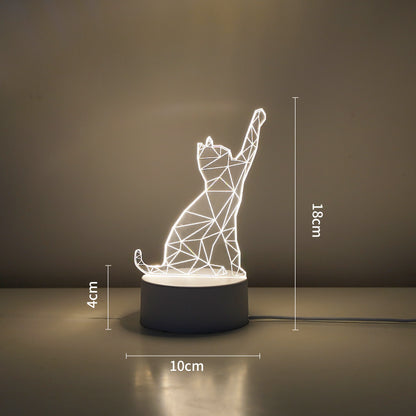 LED Tiger Figur Dekorative Lampe