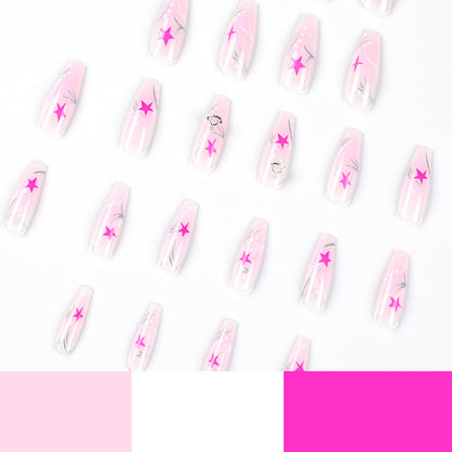 Kunstvolle Gel-Nägel mit elegantem floralem Design Brehn