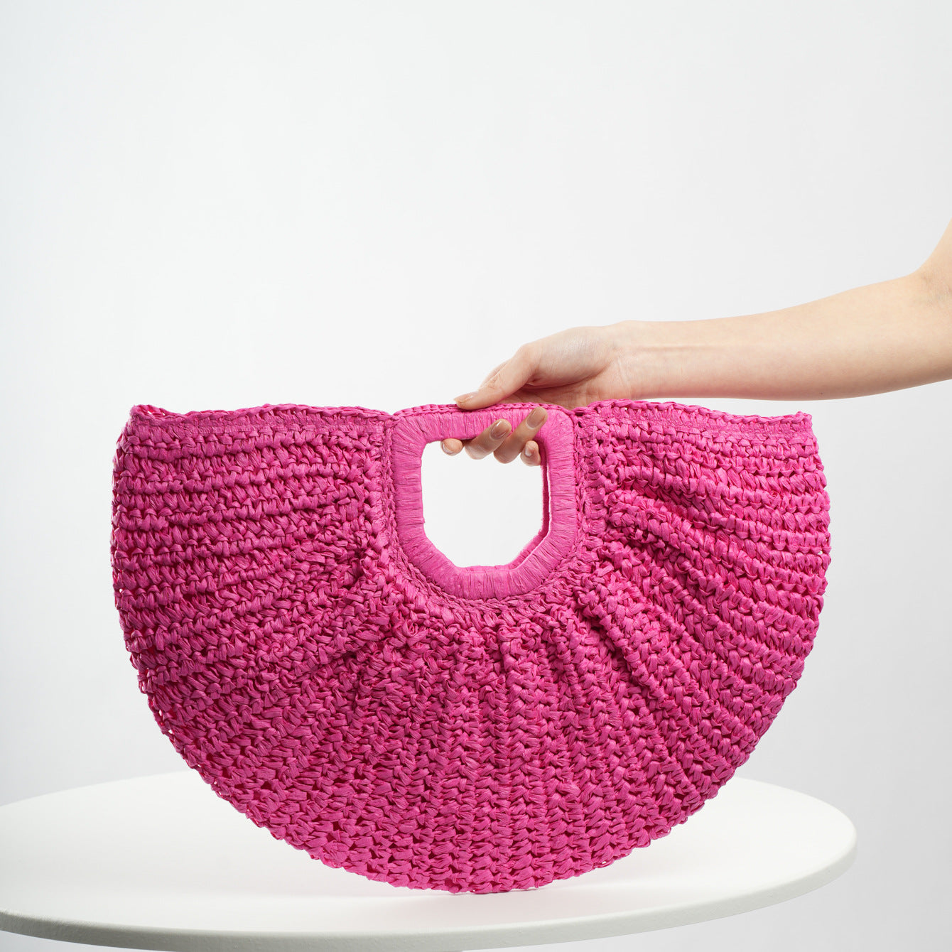 Handgefertigte Rippstruktur Strandtasche Brehn