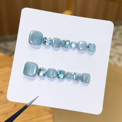 Glamouröse Kunstnägel Im Kühlen Glitzerdesign Brehn