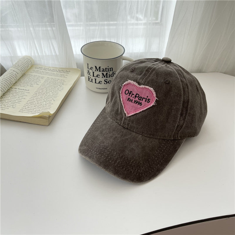 Damen Vintage-inspiriertes besticktes Baseballcap Brehn