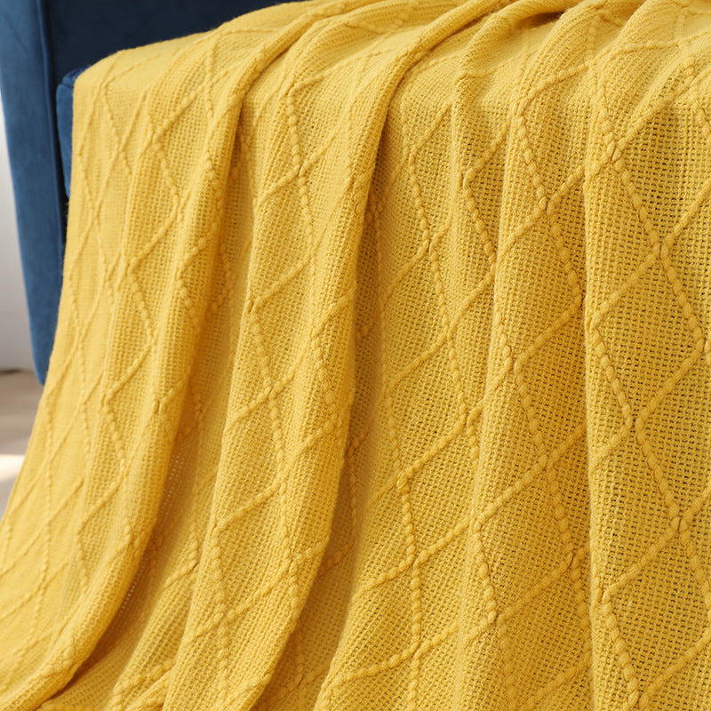 Damen Hochwertige und stilvolle Kuscheldecke mit modernem Strukturmuster Brehn