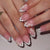 Elegantes articuliertes Press-On-Nagelset Brehn