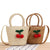 Handtasche mit Fruchtigem Häkelmotiv Brehn