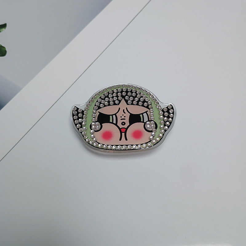 Dekorative Strass Charakter Brosche Brehn