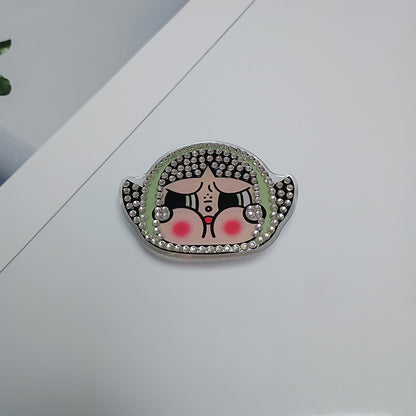 Dekorative Strass Charakter Brosche Brehn