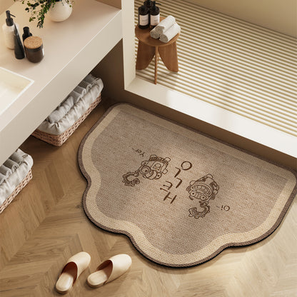 Stylische Badezimmermatte für moderne Innenräume