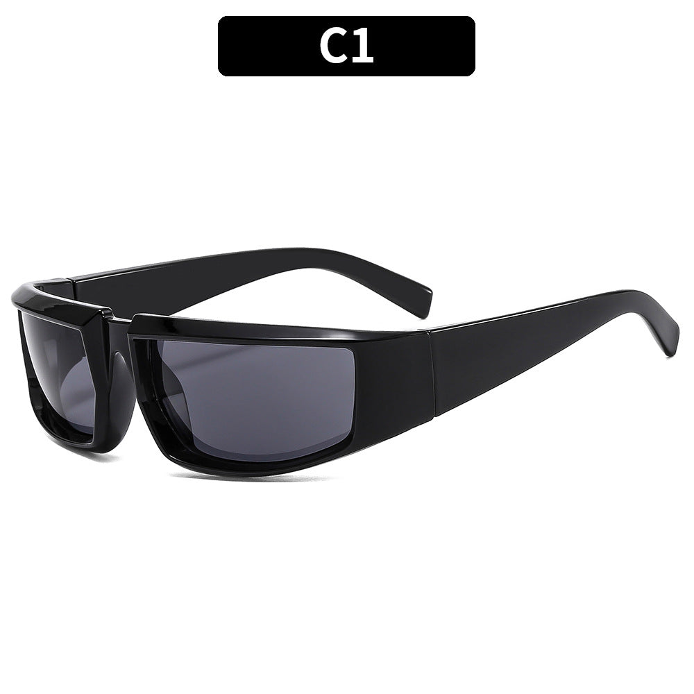 Schlanke Übergroße Sport Sonnenbrille