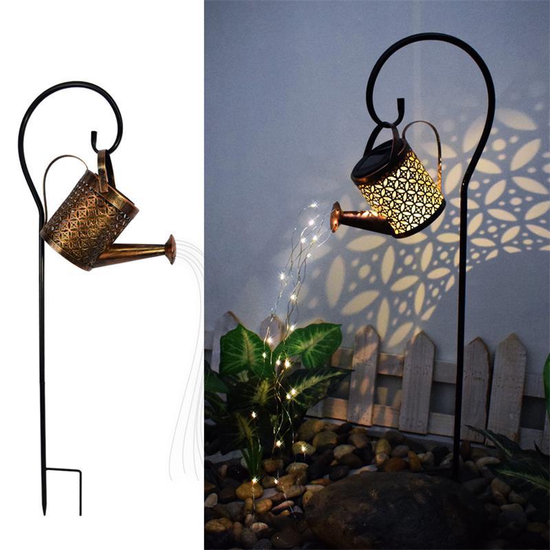 Dekorative hängende Gießkanne Gartenstecker Ornament mit simulierter kaskadierender Auslauf Brehn