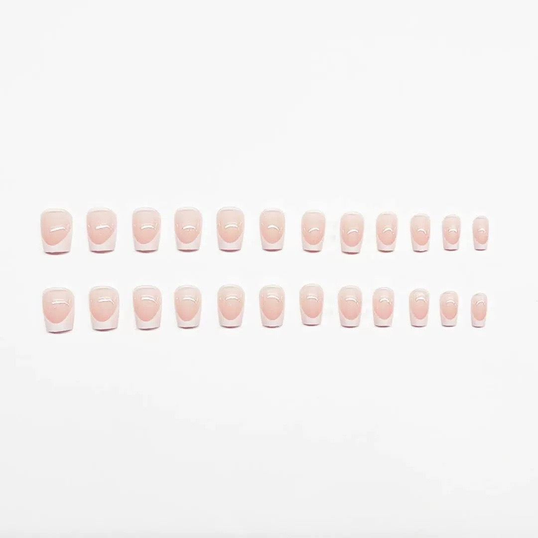 French Tip Nagelkunst Set Brehn