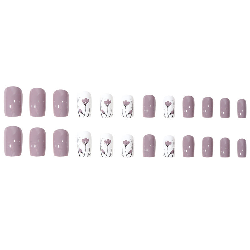 Floral Art Press-On Nail Set Brehn