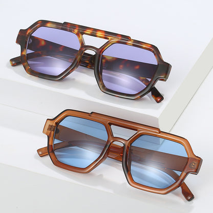 Geometrische Oversized Sonnenbrille Brehn